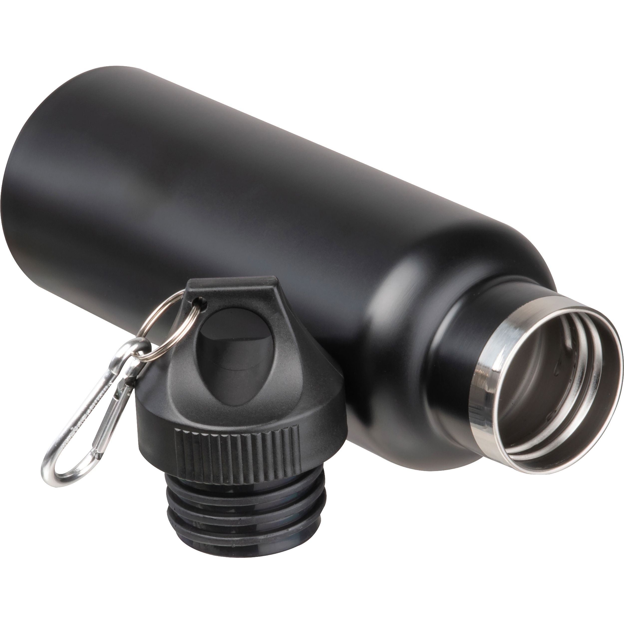 MA84749-03Vakuum Trinkflasche mit Karabiner_ 500ml NICOLAS_ schwarz
