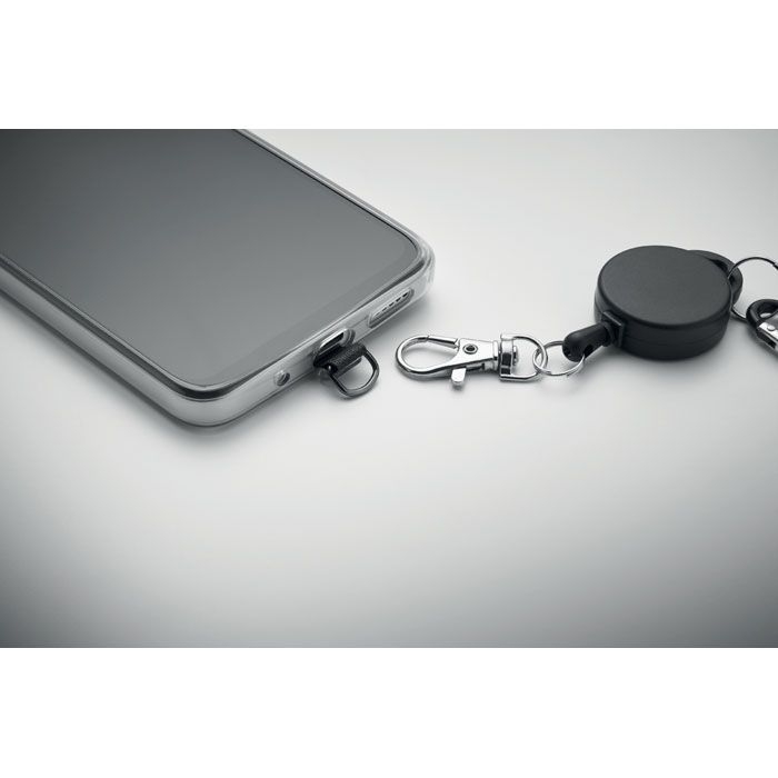 MO2630-03Retro Einziehbarer Smartphone-Halter_ schwarz