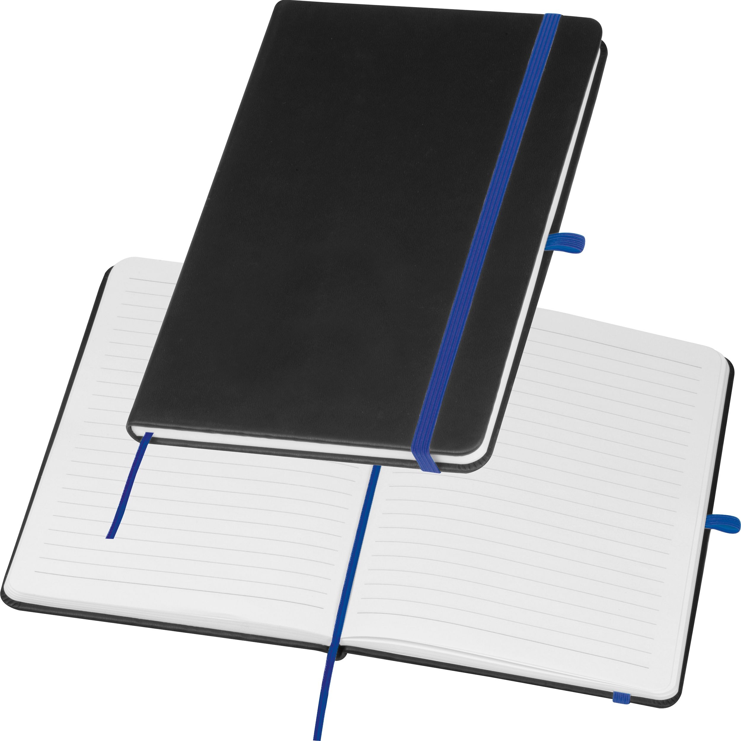 MA23867-04A5 Notizbuch mit farbiger Gravur SILKE_ blau
