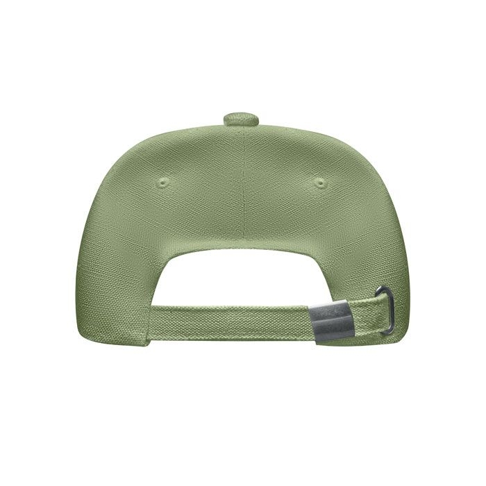 MO6176-09Naima Cap Hanf Baseball Kappe 5 Panele_ Gruen