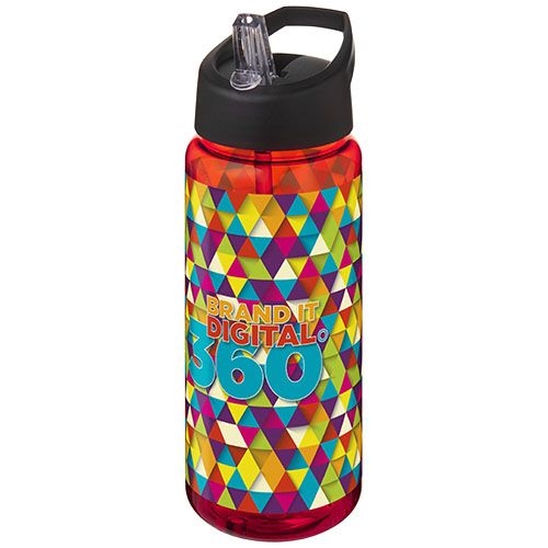 PF210446-4H2O Active® Octave Tritan™ 600 ml Sportflasche mit Ausgussdeckel_ rot_schwarz