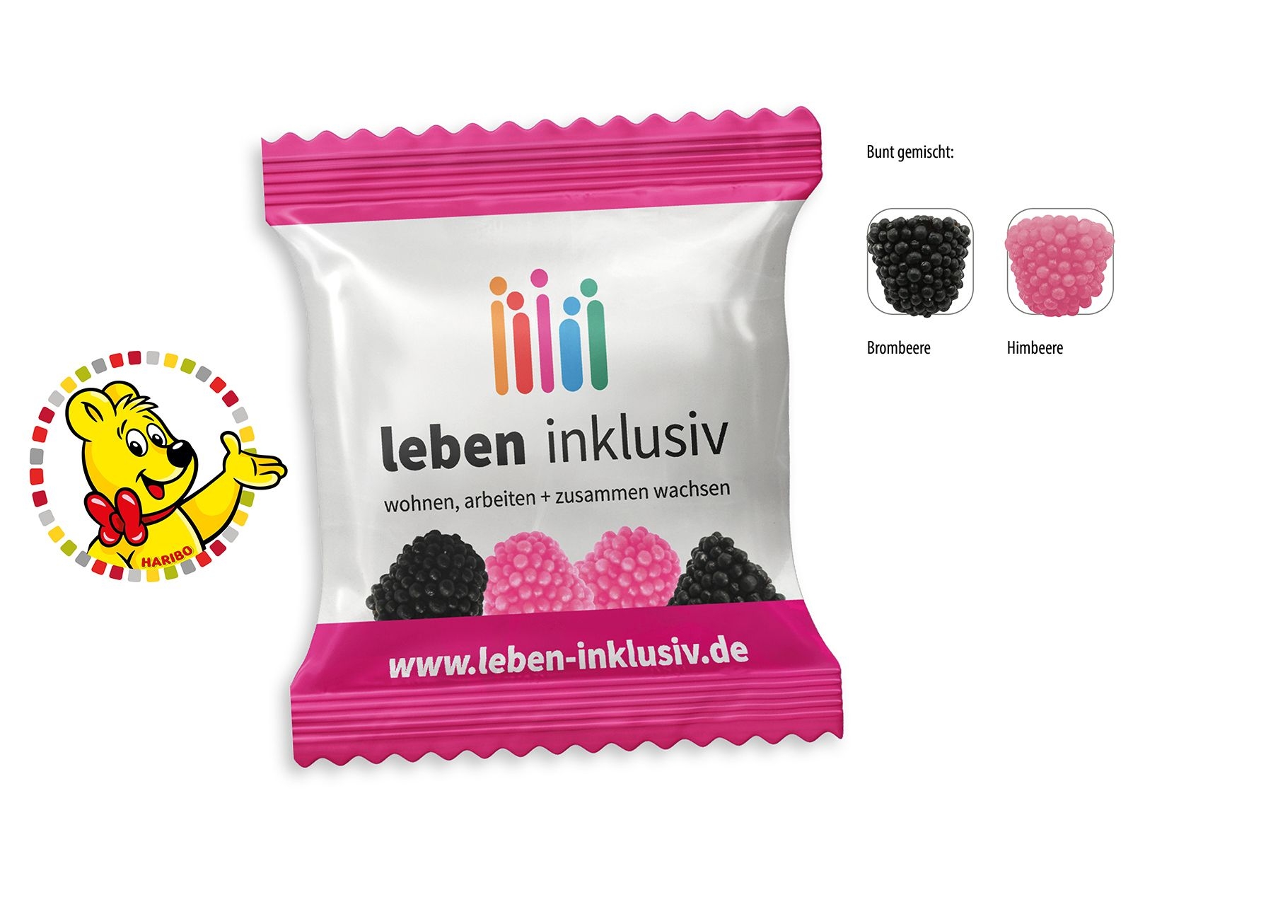 SW0192-1HARIBO Berries Werbetuete_HARIBO Berries_ Folie weiss SW0192-1HARIBO Berries Werbetuete_HARIBO Berries_ Folie weiss