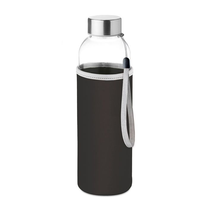 MO9358-03Utah Glass Trinkflasche Glas 500 ml_ Schwarz