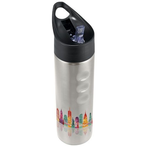 PF100464-2Trixie 750 ml Edelstahl Sportflasche_ silber