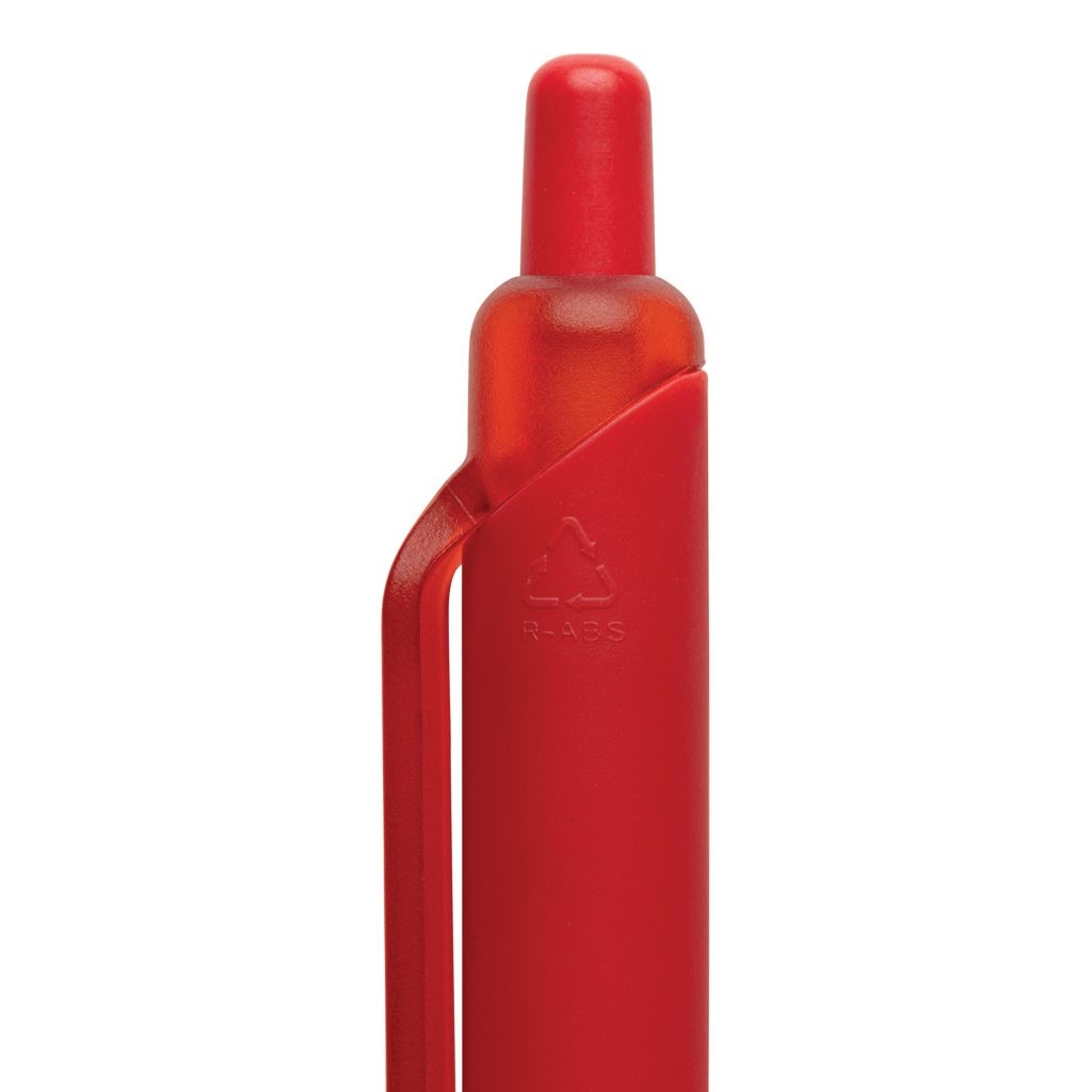 XDP611.34-04Tide Smooth Touch Stift aus GRS zertifiziert recyceltem ABS_ rot