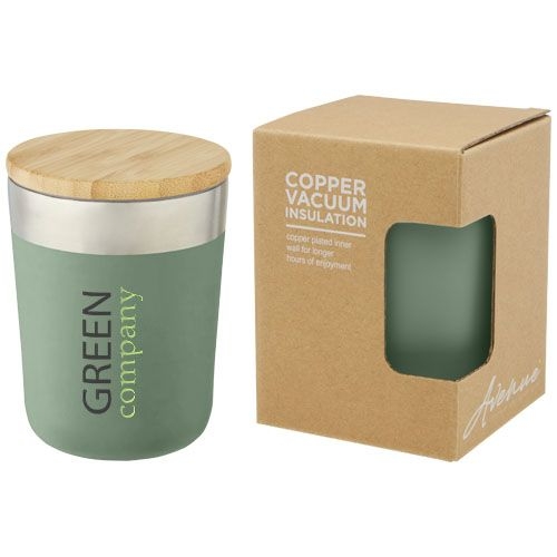 PF100670-3Lagan 330 ml Kupfer-Vakuum Isolierbecher mit Bambusdeckel_ heather gruen