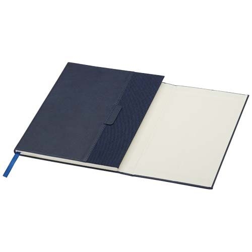 PF107920-1Alejandra A5 Hardcover Notizbuch aus recyceltem Leder_ Ozeanblau