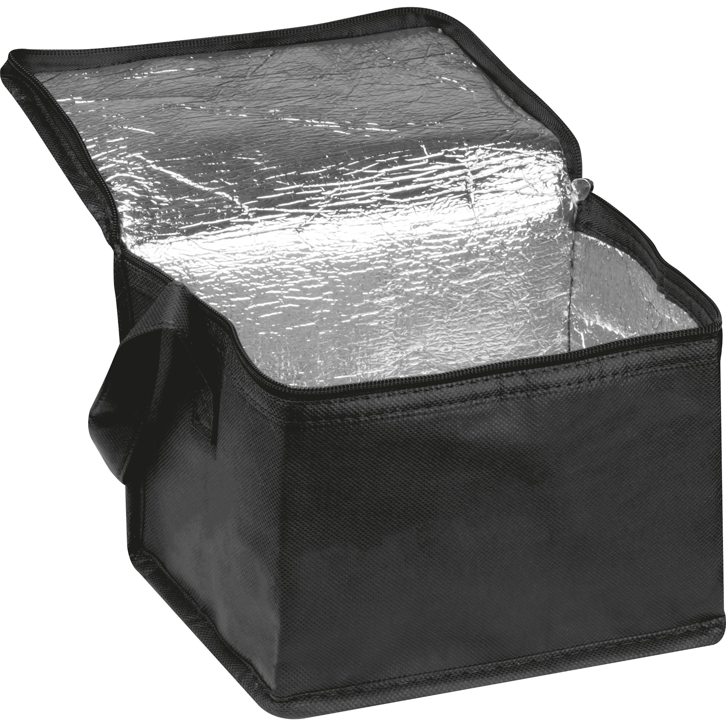 MA61542-03Non-Woven Kuehltasche fuer 6 Dosen_ schwarz