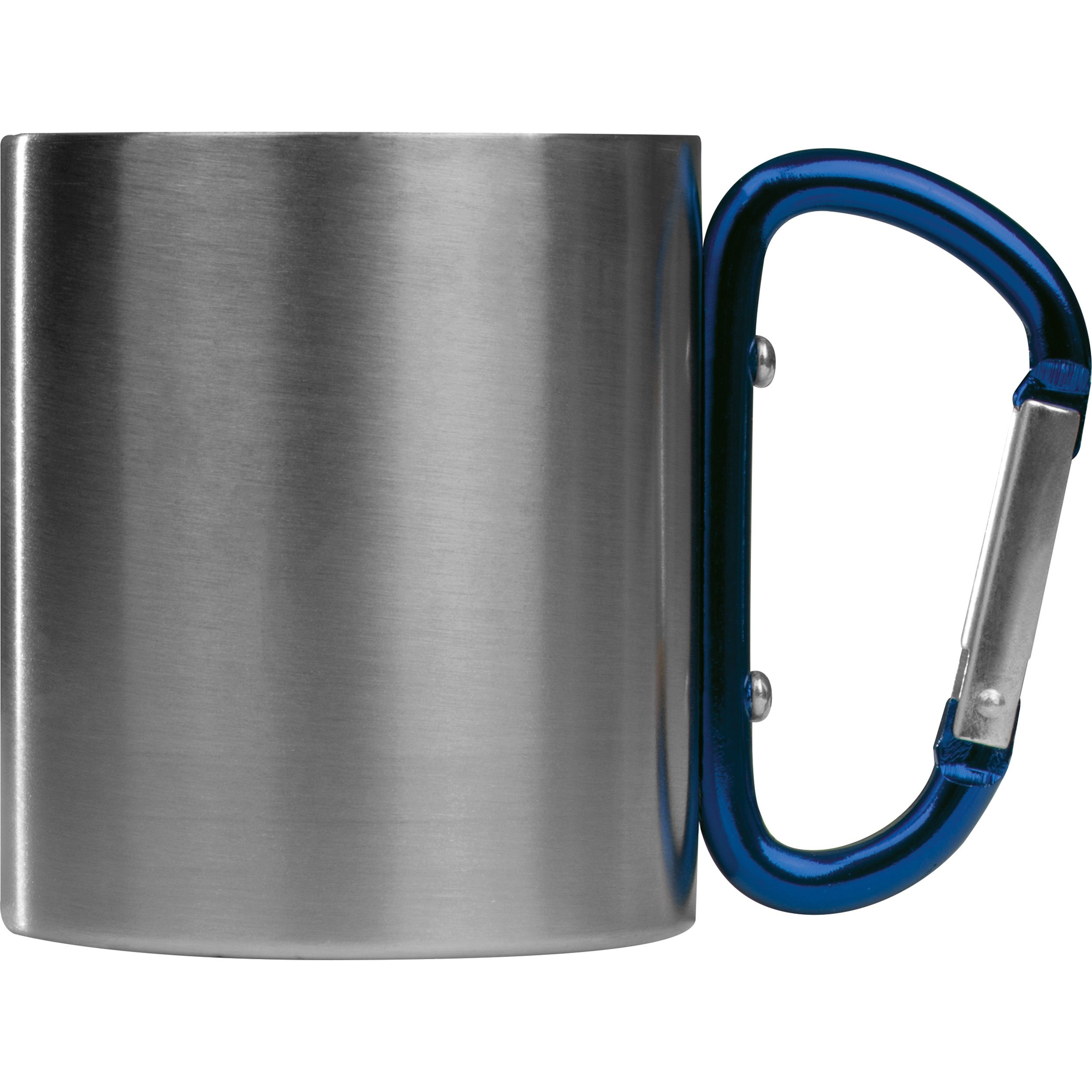 MA81367-04Tasse aus Metall mit Karabinerhaken_ 200ml_ blau