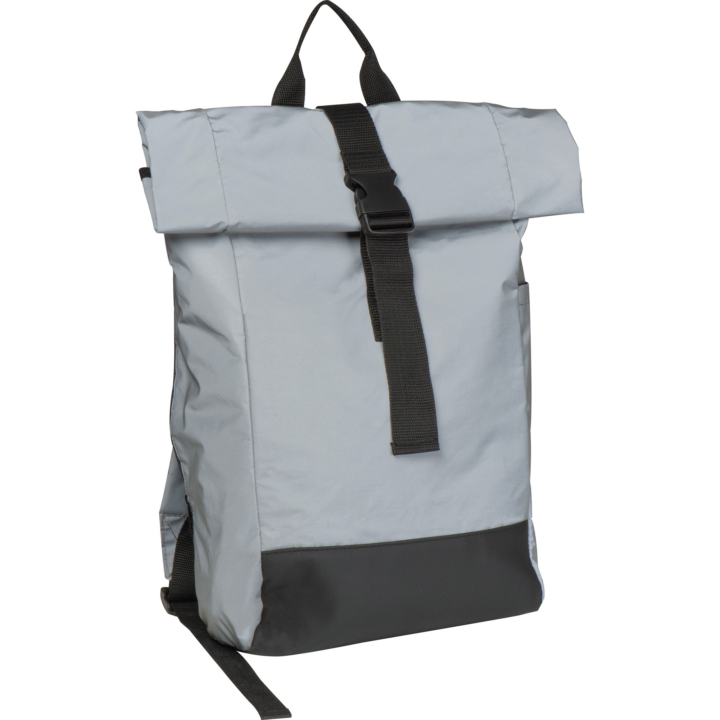 MA64398-07Reflektierender Kurierrucksack ANTONI_ silbergrau