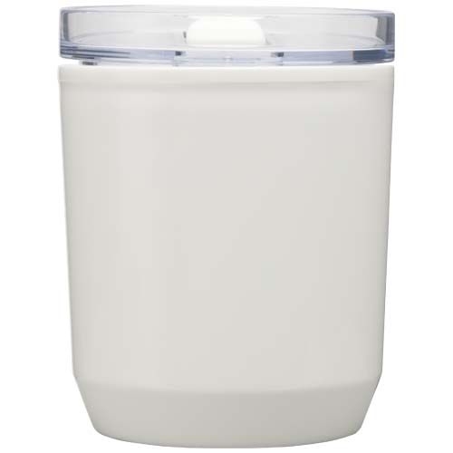 PF100852-1Hudson 180 ml doppelwandiger Becher aus recyceltem Kunststoff _ weiss