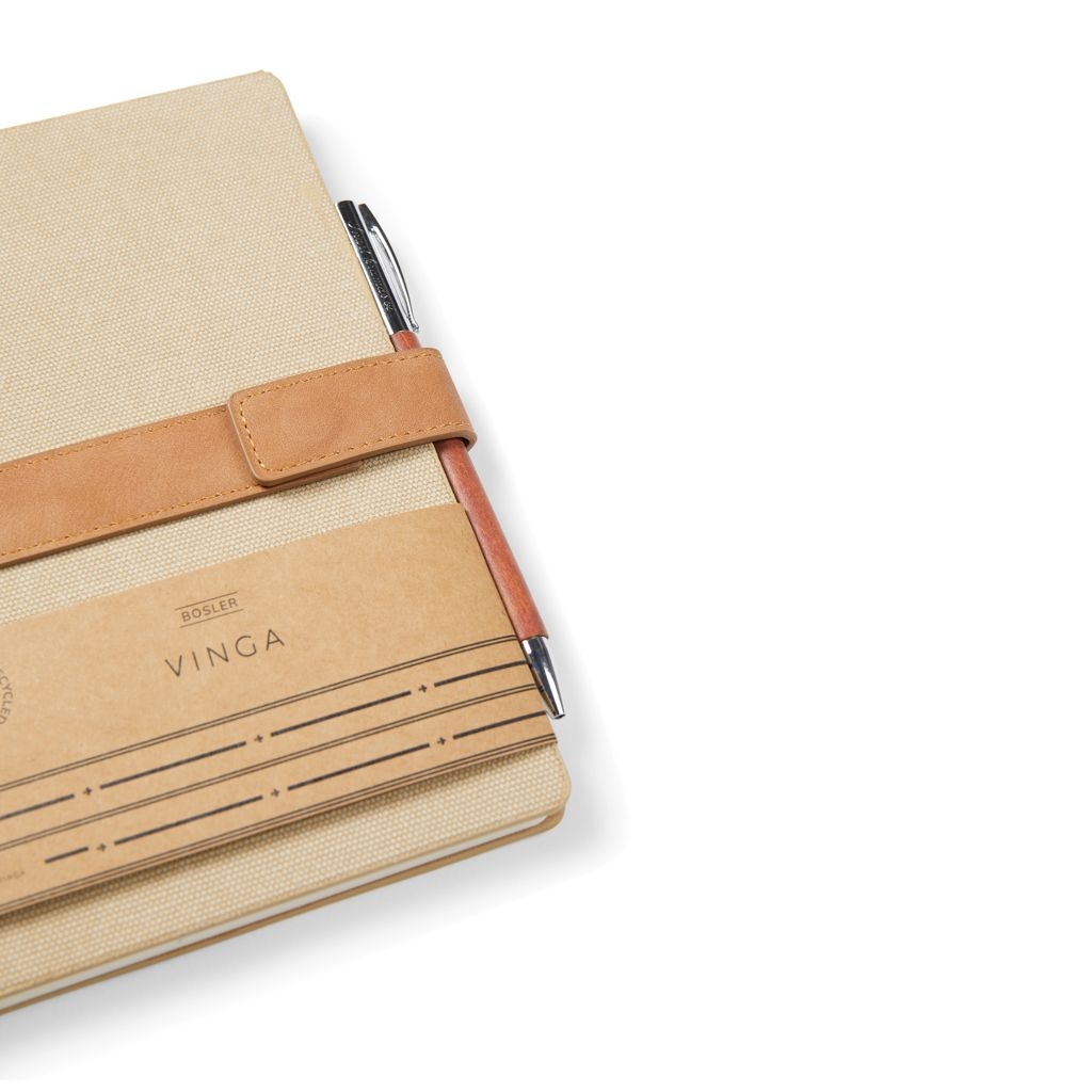 XDV7733-09VINGA Bosler Notizbuch aus RCS recyceltem Papier_ beige