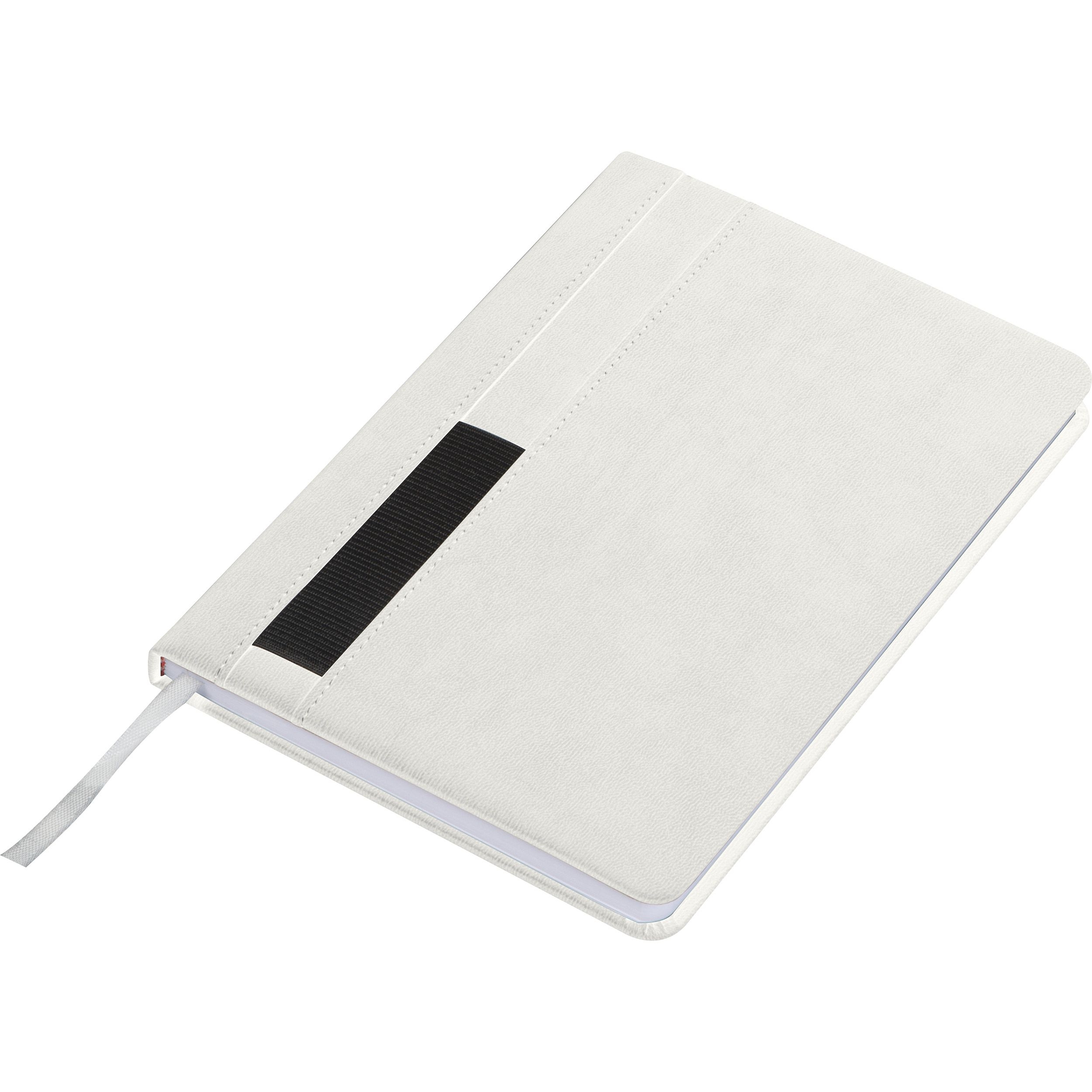 MA21363-06Notizbuch mit Steckfach A5 CLELIA_ weiss