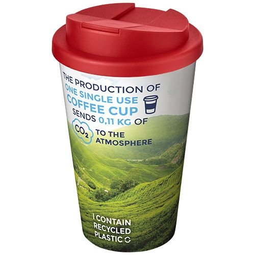 PF210697-3Brite-Americano® 350 ml Isolierbecher mit auslaufsicherem Schraubverschluss_ weiss_rot PF210697-3Brite-Americano® 350 ml Isolierbecher mit auslaufsicherem Schraubverschluss_ weiss_rot