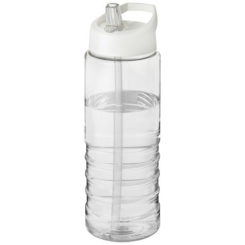 PF210877-2H2O Active® Treble 750 ml Sportflasche mit Ausgussdeckel_ transparent_weiss PF210877-2H2O Active® Treble 750 ml Sportflasche mit Ausgussdeckel_ transparent_weiss