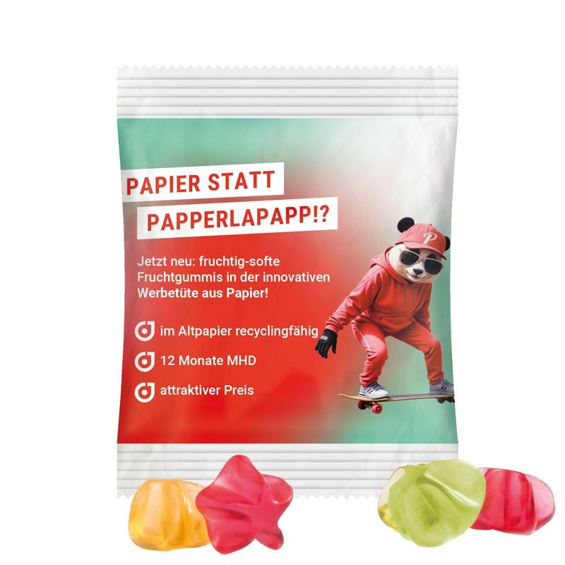 JG18061-3Minituete 10 g Trolli Fruchtgummi Standardformen_ Stern_ weiss