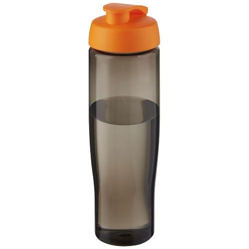 PF210448-4H2O Active® Eco Tempo 700 ml Sportflasche mit Klappdeckel_ orange_kohle PF210448-4H2O Active® Eco Tempo 700 ml Sportflasche mit Klappdeckel_ orange_kohle