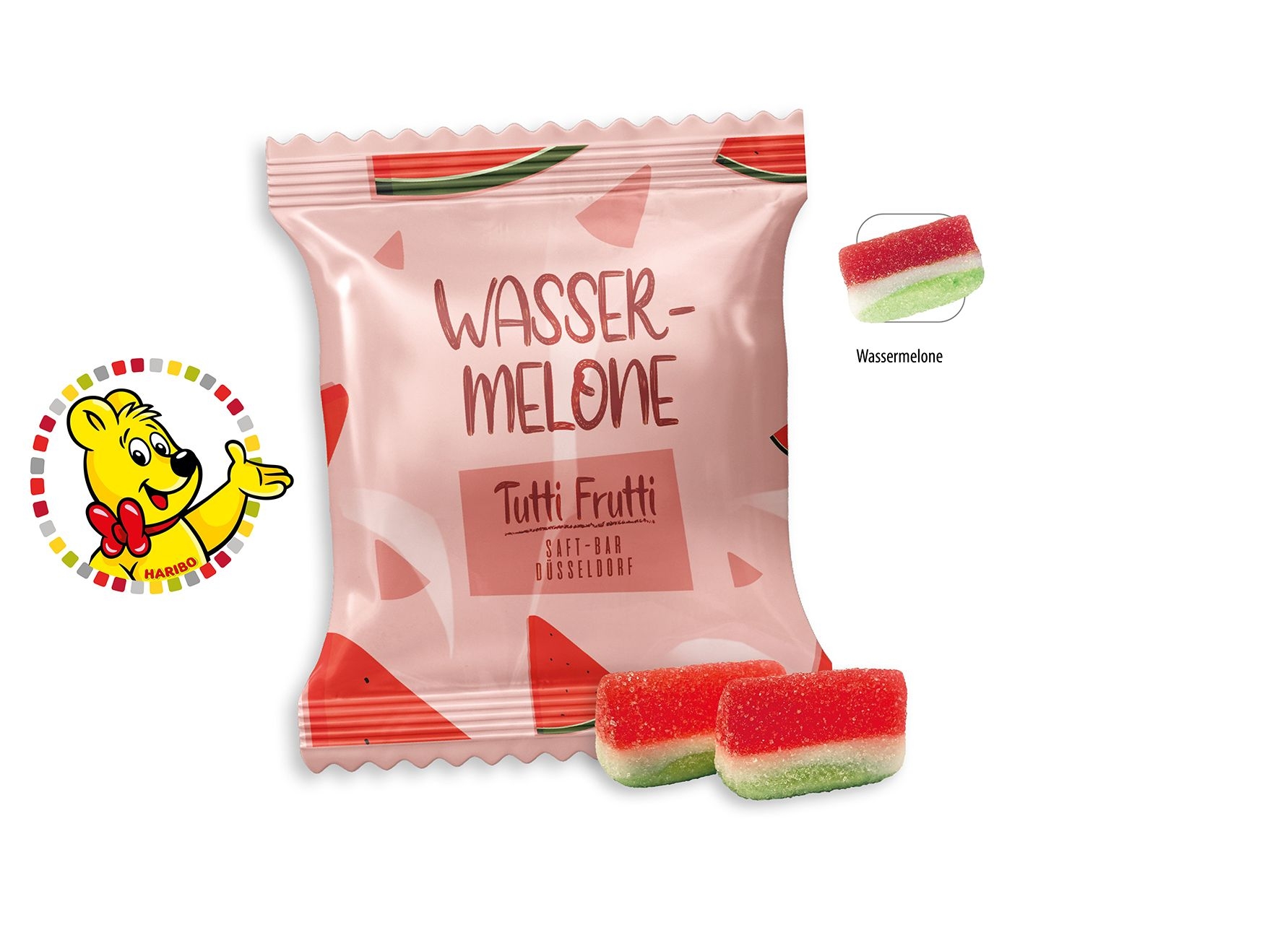 SW1283-2HARIBO Wassermelonen Werbetuete_HARIBO Wassermelonen_ Folie transparent