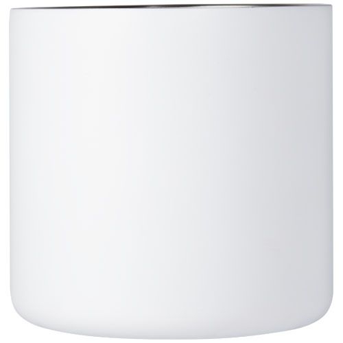 PF100740-1Bjorn RCS-zertifizierter Becher aus recyceltem Edelstahl mit Kupfer-Vakuumisolierung_ 360 ml_ weiss