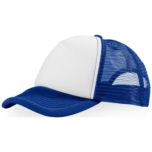 PF111069-3Trucker Kappe mit 5 Segmenten_ royalblau_weiss