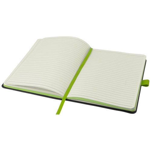 PF106907-4Colour-Edge A5 Hard Cover Notizbuch_ schwarz_limone