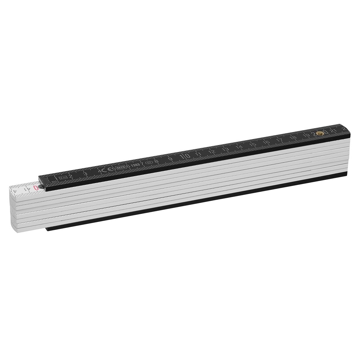 HE8662-0-6Zollstock Holz _Colour_ weiss_ schwarz HE8662-0-6Zollstock Holz _Colour_ weiss_ schwarz