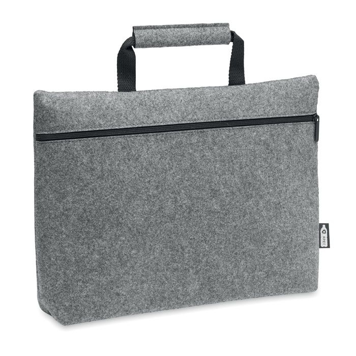 MO6718-07Tapla Laptop Tasche RPET-Filz_ Grau