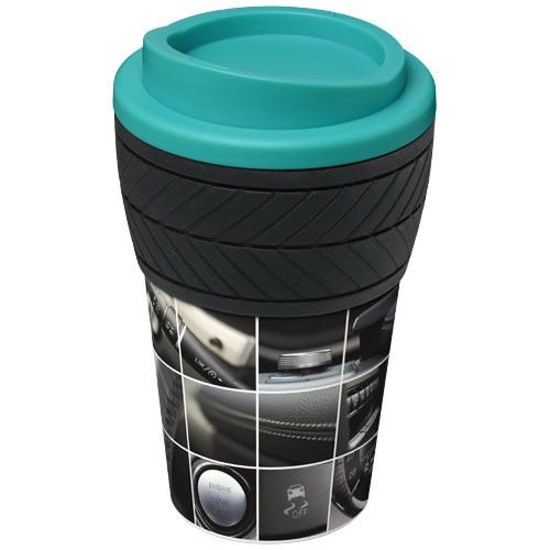 PF210088-6Brite-Americano® 350 ml Isolierbecher mit Schutzring Reifen-Design_ aquablau PF210088-6Brite-Americano® 350 ml Isolierbecher mit Schutzring Reifen-Design_ aquablau