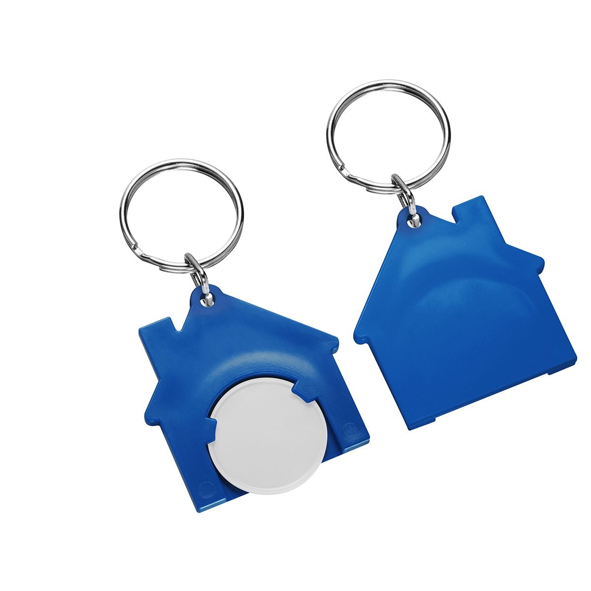 HE7516R-0-3Chiphalter mit 1€-Chip _Haus_ weiss_ blau HE7516R-0-3Chiphalter mit 1€-Chip _Haus_ weiss_ blau