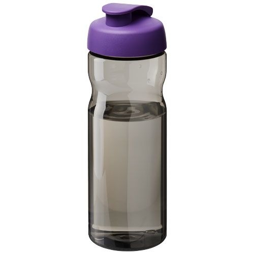 PF210097-10H2O Active® Eco Base 650 ml Sportflasche mit Klappdeckel_ kohle_lila PF210097-10H2O Active® Eco Base 650 ml Sportflasche mit Klappdeckel_ kohle_lila