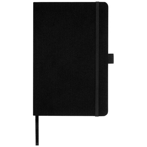 PF107763-6Honua A5 Notizbuch aus recyceltem Papier mit Cover aus recyceltem PET_ schwarz
