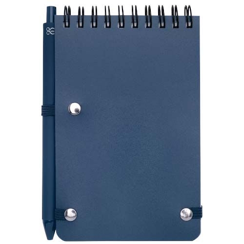 PF107902-1Thalaasa A6 Hardcover Notizbuch aus Ocean Bound Kunststoff mit Kugelschreiber _schwarze Mine_ Ozean