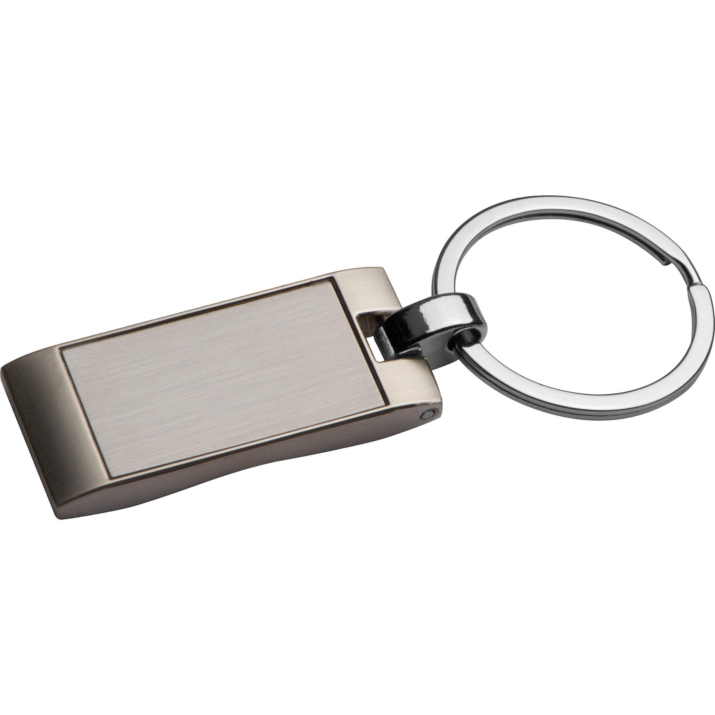 MA92270Metall Schluesselanhaenger_ rechteckig mit gewellter Rueckseite
