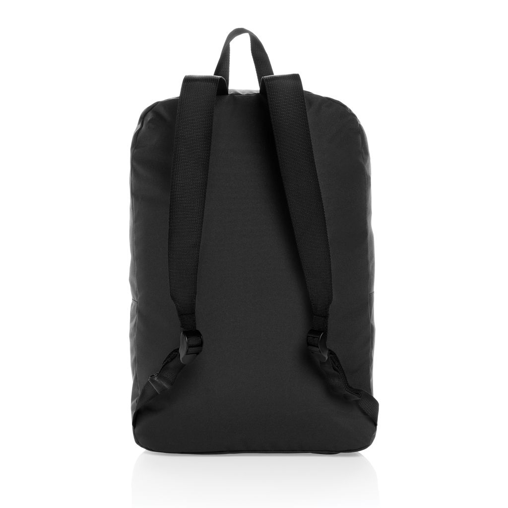 XDP763.19-01Dillon AWARE™ RPET faltbarer klassischer Rucksack_ schwarz
