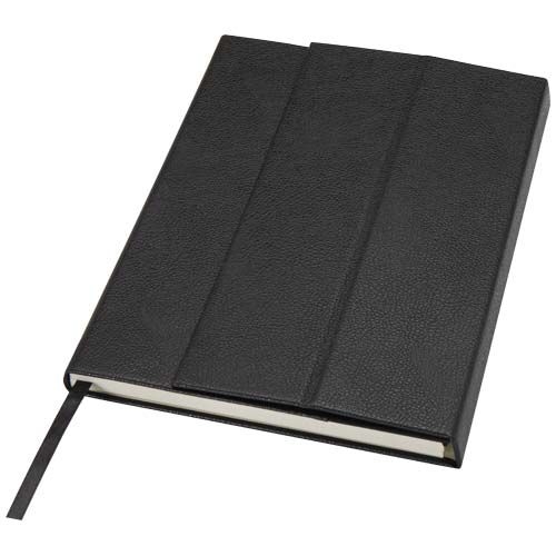PF107920-2Alejandra A5 Hardcover Notizbuch aus recyceltem Leder_ schwarz