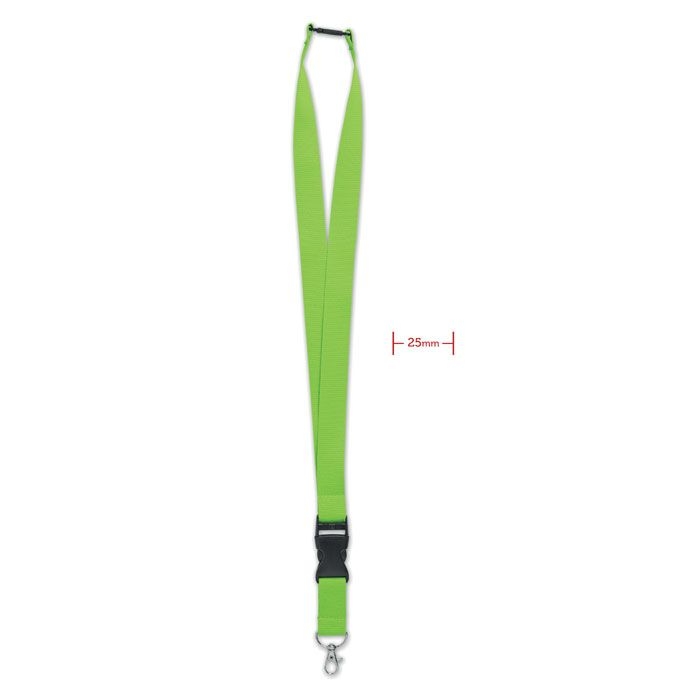 MO9661-48Wide Lany Lanyard mit Metallkarabiner_ limettengruen MO9661-48Wide Lany Lanyard mit Metallkarabiner_ limettengruen