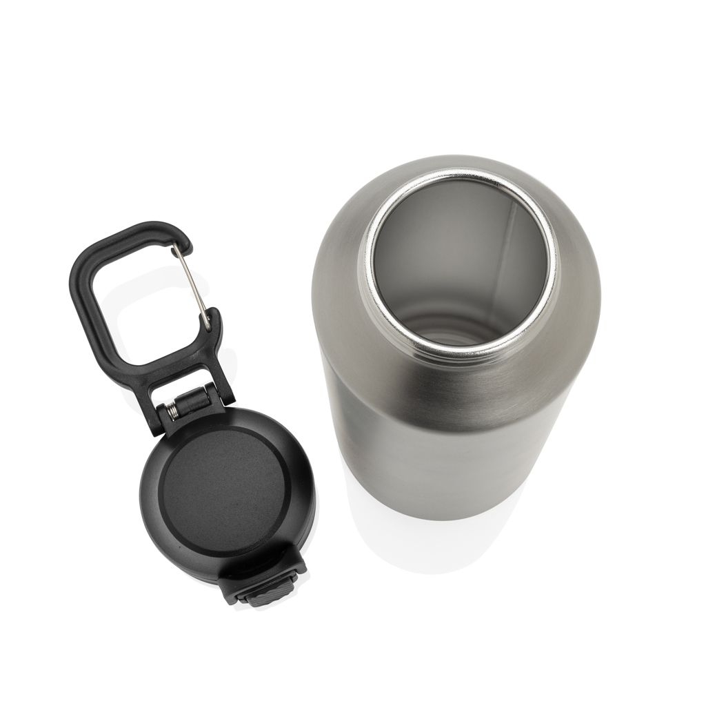 XDP437.50-02Via RCS Re-Steel Sportflasche mit Verschluss_ 600ml_ silber