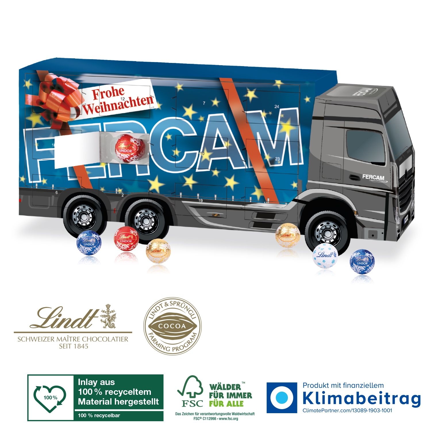 CD953743D Adventskalender Lindt „LKW“