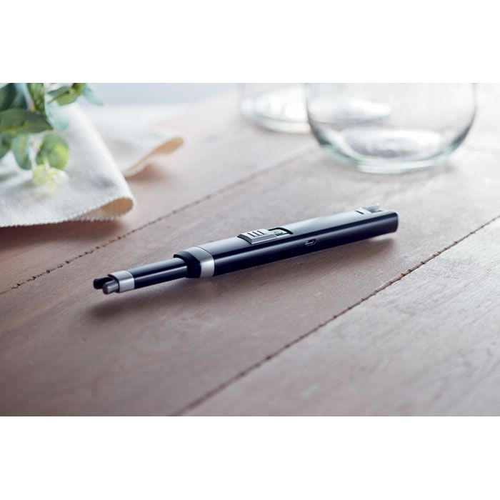 MO9651-03Flasma Plus Grosses Lichtbogen-Feuerzeug_ schwarz