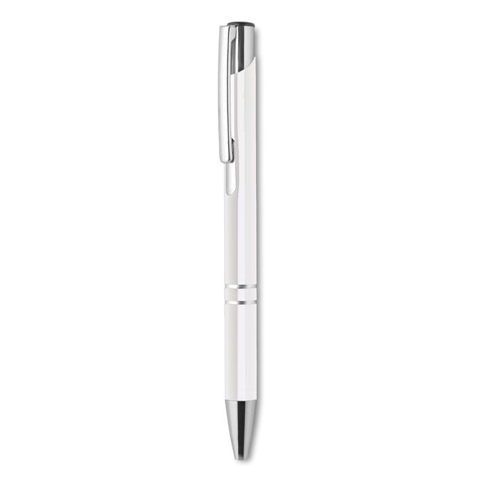 KC8893-06Bern Druckkugelschreiber Aluminium_ Weiss