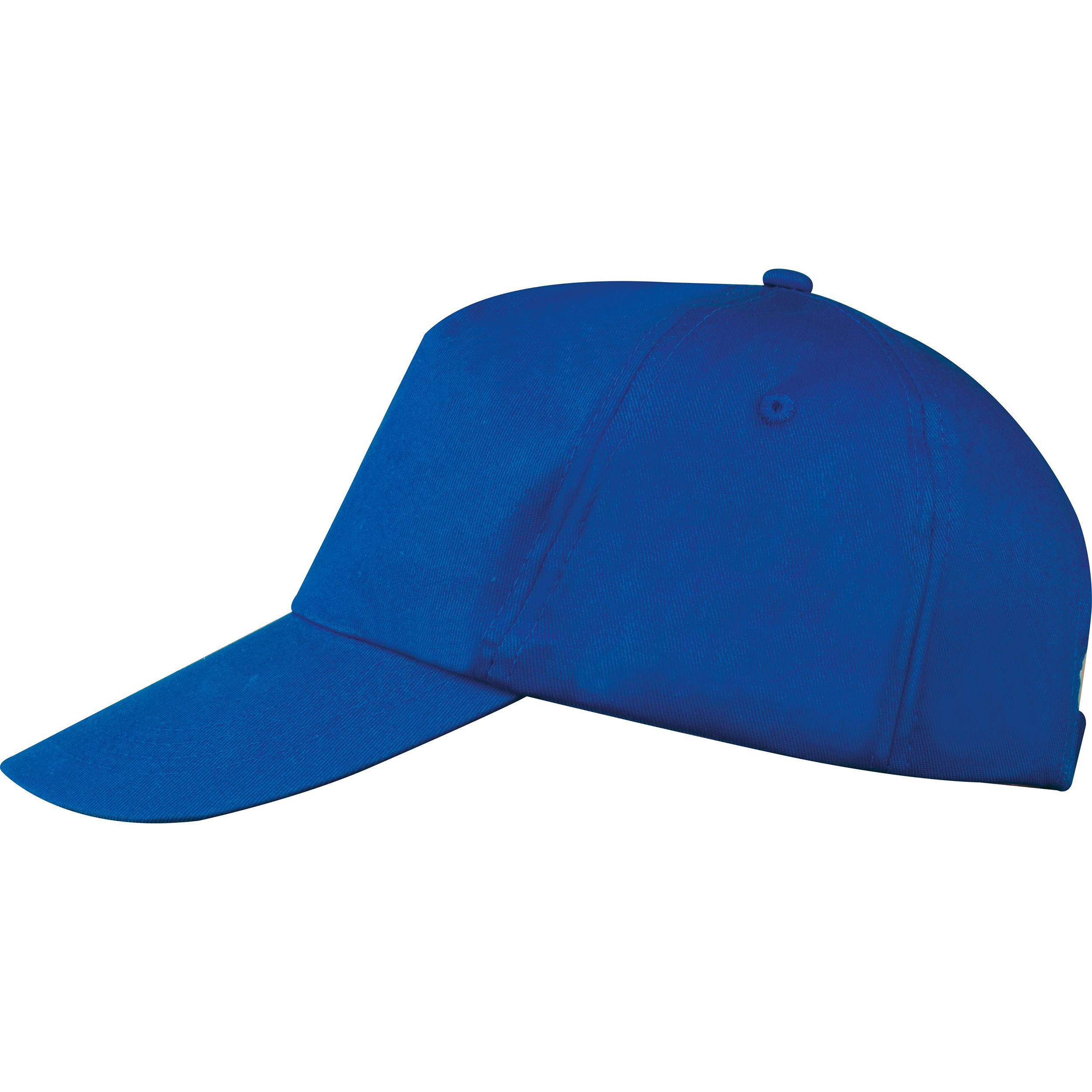 AZO freie 5 Panel Baumwoll-Baseball-Cap, blau