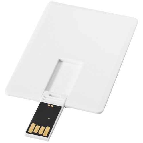 PF123520-1Slim 2 GB USB-Stick im Kreditkartenformat_ weiss_ 2 GB