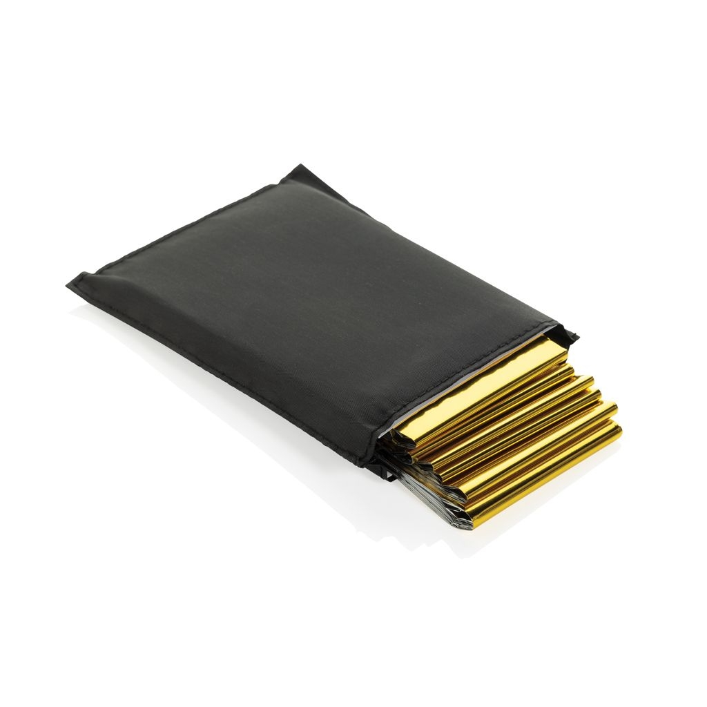 XDP239.55-01Solra-Rettungsdecke in RCS-Tasche aus recyceltem RPET_ schwarz
