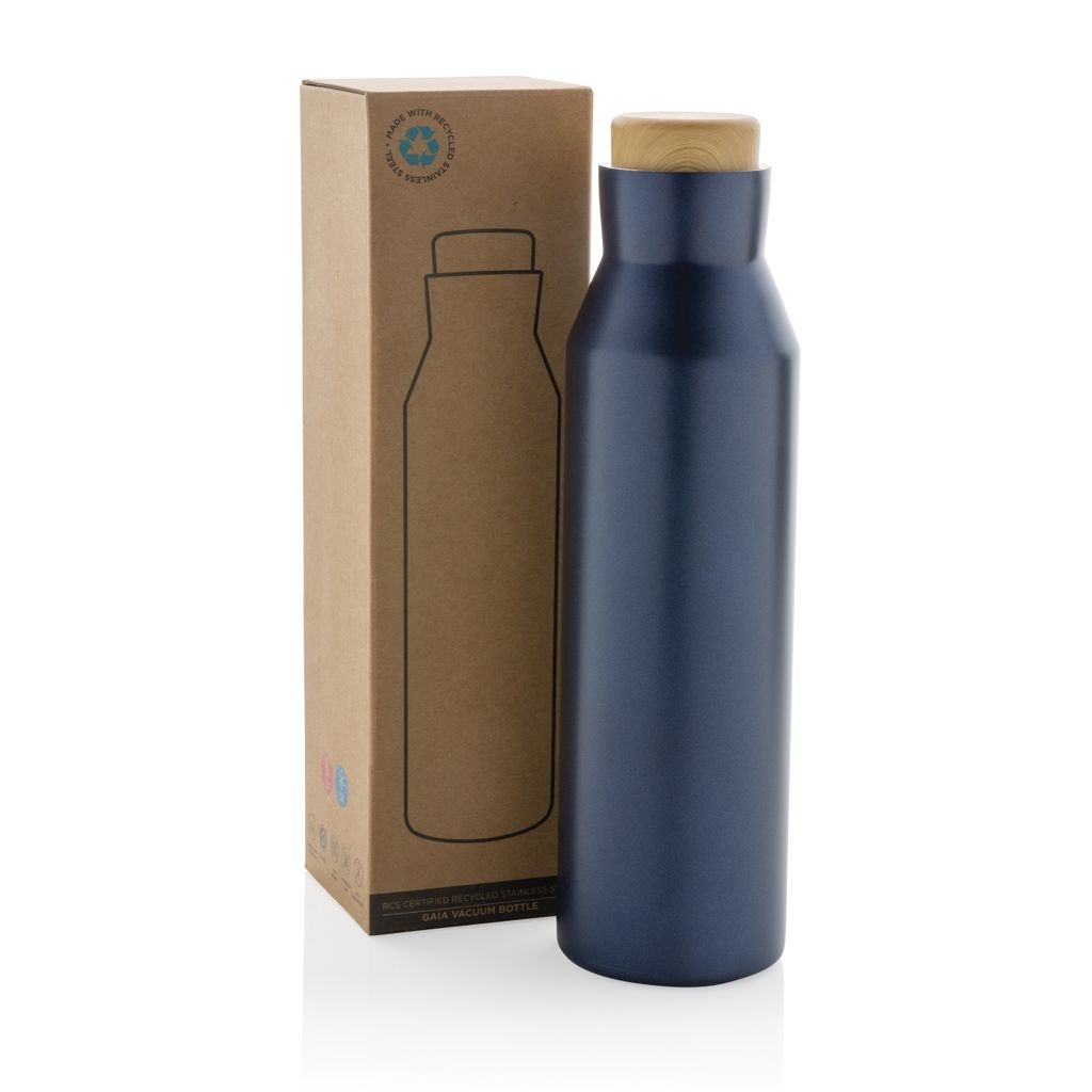 XDP435.52-5Gaia Vakuumflasche aus RCS recyceltem Stainless-Steel_ blau