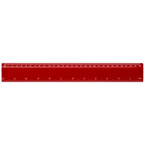 PF210535-5Renzo 30 cm Kunststofflineal_ rot