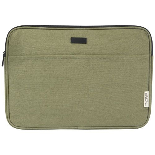 PF120680-2Joey 14_ Laptophuelle aus GRS recyceltem Canvas 2 L_ olive
