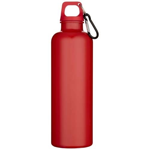 PF100878-2Oregon 750 ml einfarbige RS-zertifizierte Wasserflasche aus recyceltem Kunststoff mit Karabinerhaken