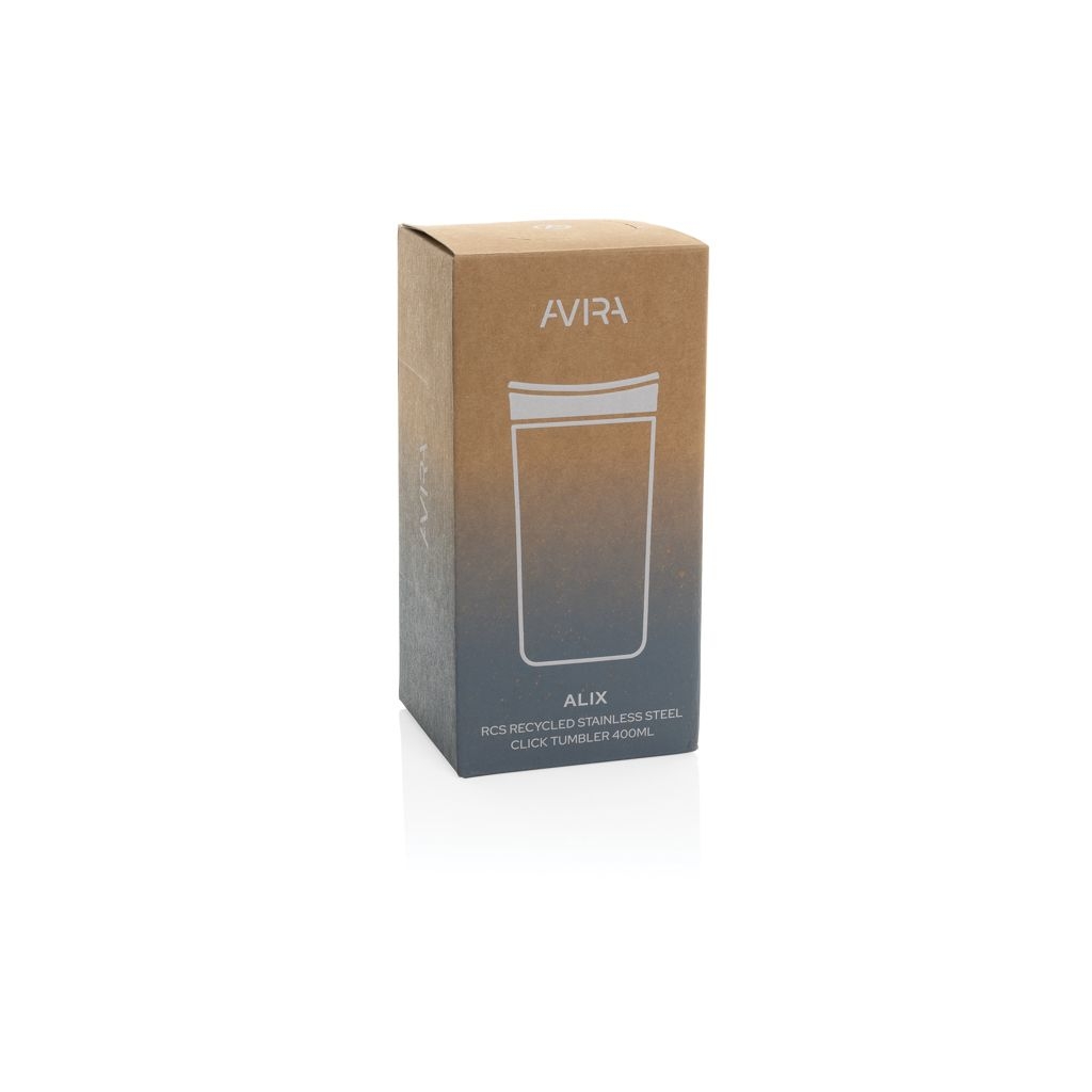 XDP438_10-03Avira Alix Klickbecher aus RCS rec. Stahl 400ml_ weiss