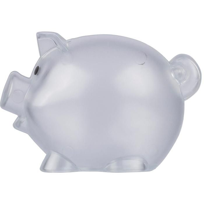 GI1349500-21Recyceltes PS-Kunststoff-Sparschwein Vivi_ neutral