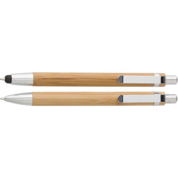 GI7974-11Kugelschreiber-Set aus Bambus Darlene_ Braun